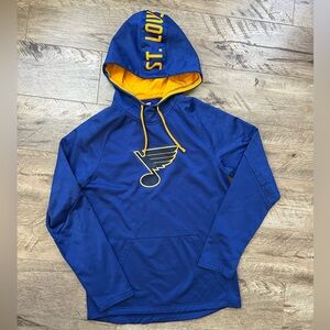 St. Louis Blues Pullover Hoodie with fleece lining. Mens Small